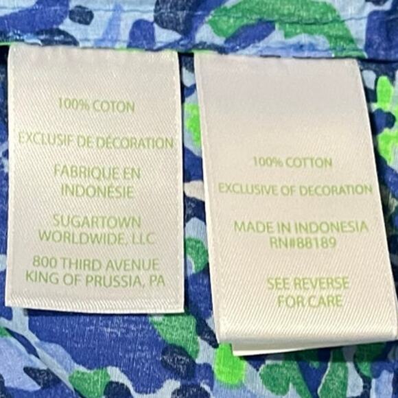 Lilly Pulitzer Coulter Top Abaco Blue Blouse Size XX Small New - Picture 10 of 15